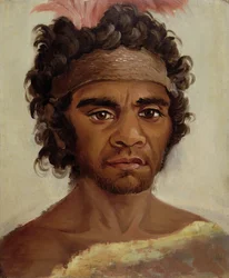 Een van de Aboriginals van Nieuw-Zuid-Wales bevriend door Gouverneur Macquarie, 1811-21